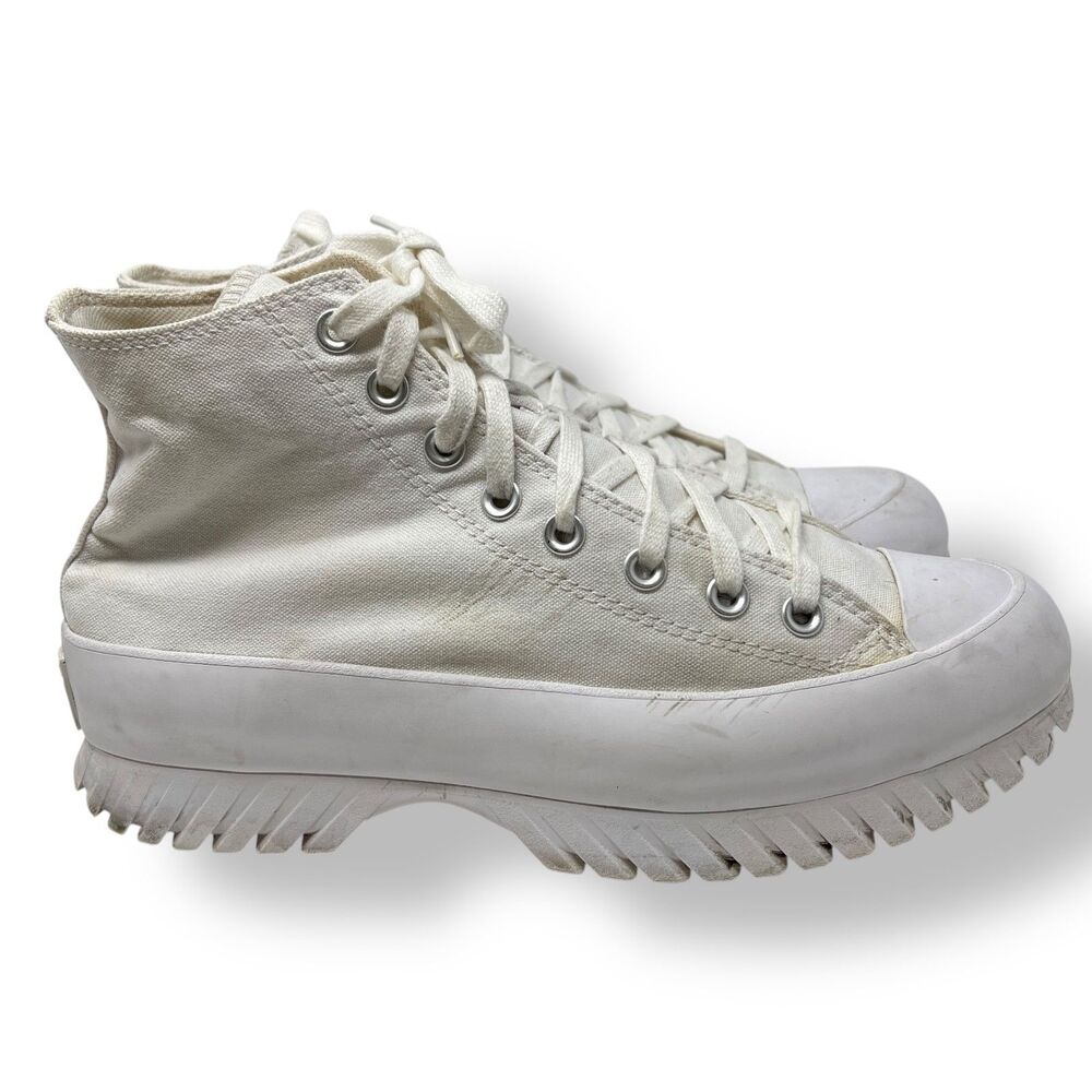 Converse Unisex W10/M8 Lugged 2.0 Sneakers Ankle Boot White Hiking All Star - Picture 2 of 12